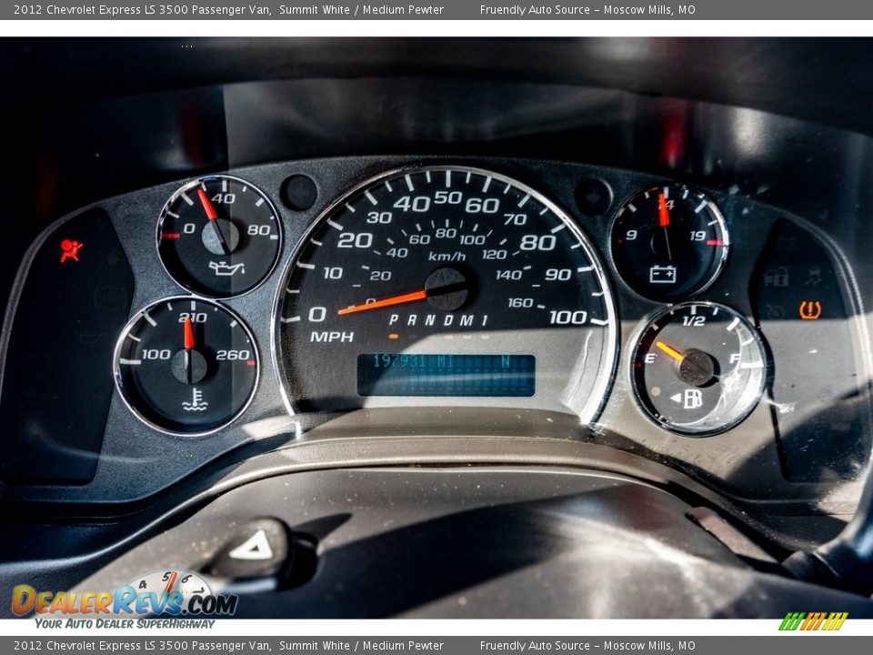 2012 Chevrolet Express LS 3500 Passenger Van Gauges Photo #35