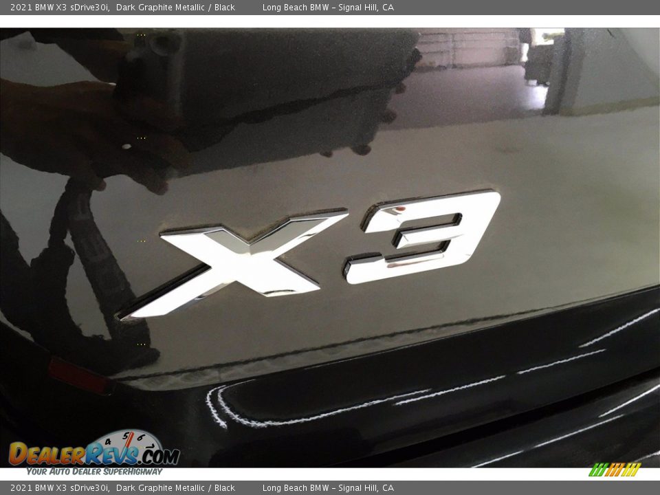 2021 BMW X3 sDrive30i Dark Graphite Metallic / Black Photo #16