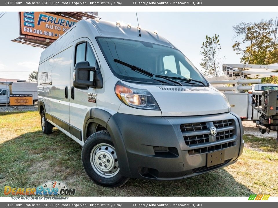 2016 Ram ProMaster 2500 High Roof Cargo Van Bright White / Gray Photo #1