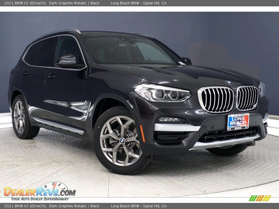 2021 BMW X3 sDrive30i Dark Graphite Metallic / Black Photo #19