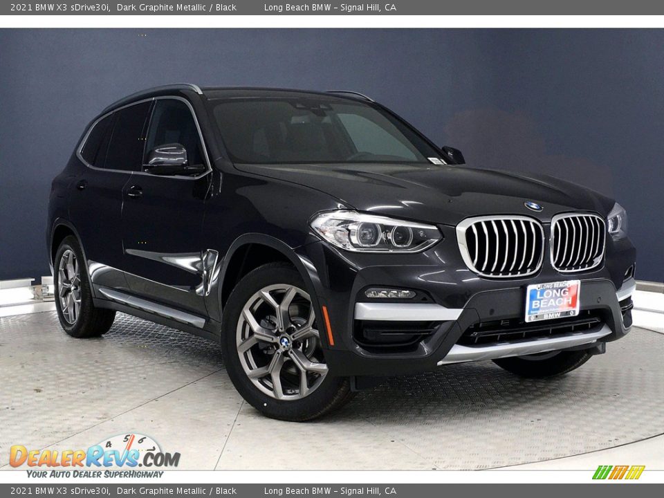 2021 BMW X3 sDrive30i Dark Graphite Metallic / Black Photo #19