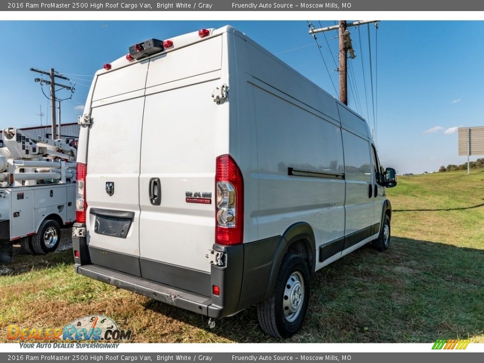 2016 Ram ProMaster 2500 High Roof Cargo Van Bright White / Gray Photo #4