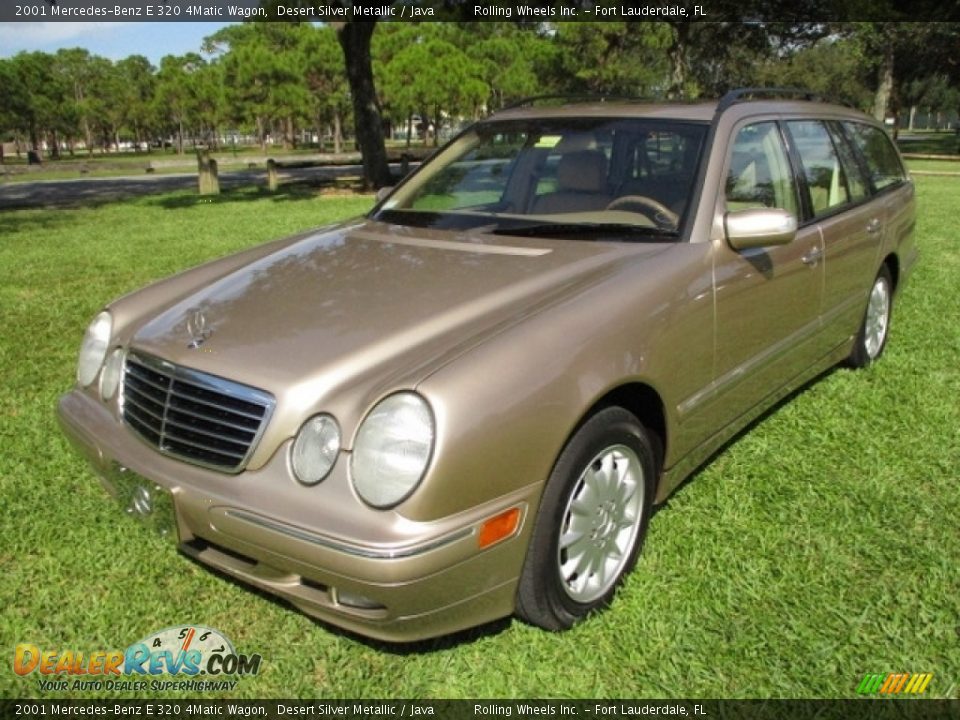 2001 Mercedes-Benz E 320 4Matic Wagon Desert Silver Metallic / Java Photo #1