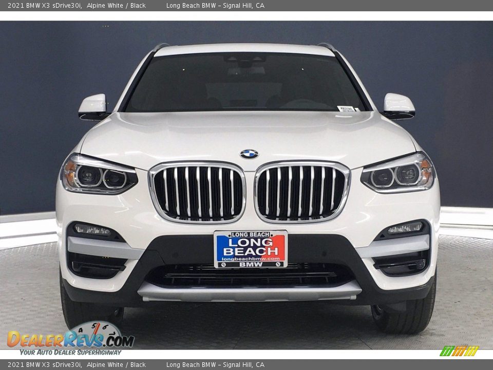 2021 BMW X3 sDrive30i Alpine White / Black Photo #2