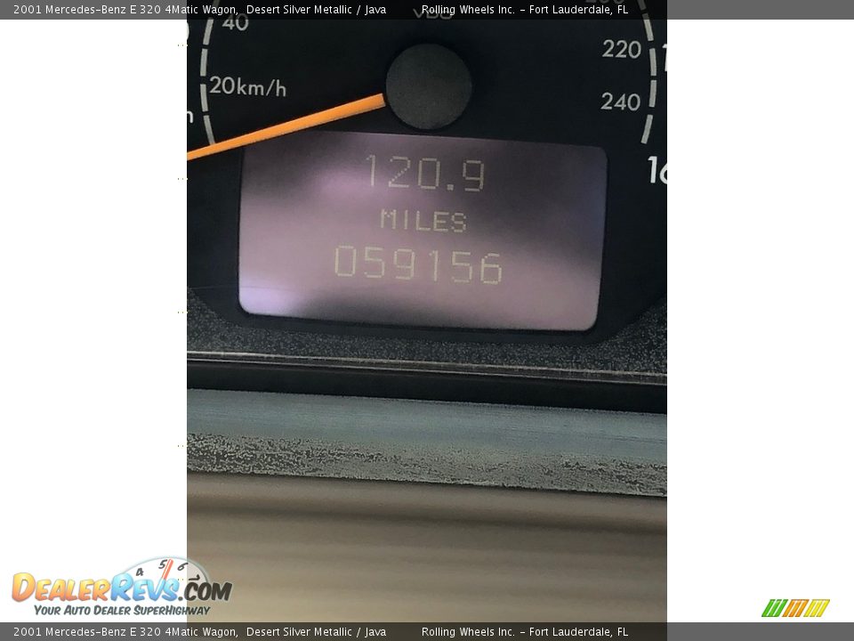 2001 Mercedes-Benz E 320 4Matic Wagon Desert Silver Metallic / Java Photo #2
