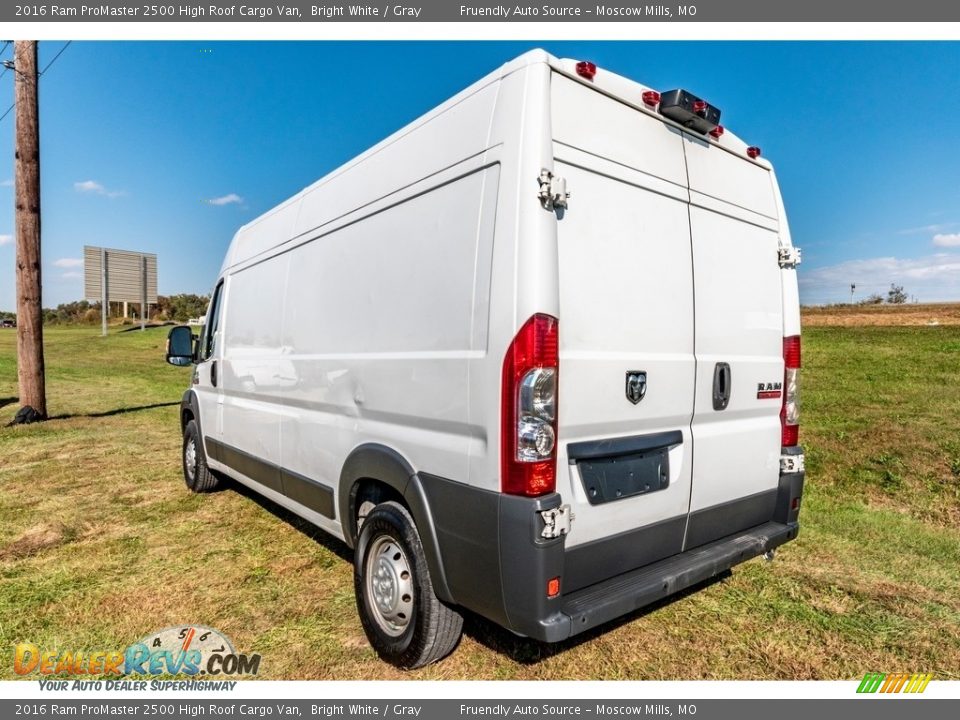 2016 Ram ProMaster 2500 High Roof Cargo Van Bright White / Gray Photo #6