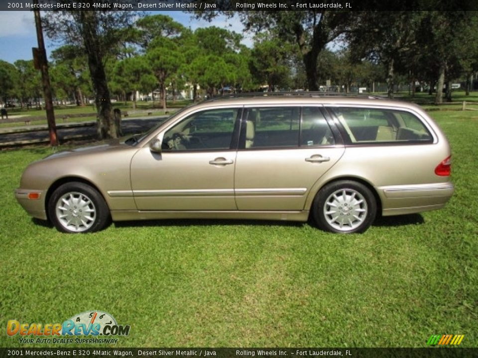 2001 Mercedes-Benz E 320 4Matic Wagon Desert Silver Metallic / Java Photo #3