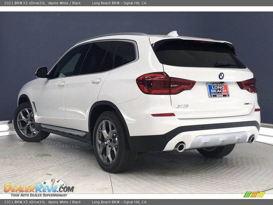 2021 BMW X3 sDrive30i Alpine White / Black Photo #3