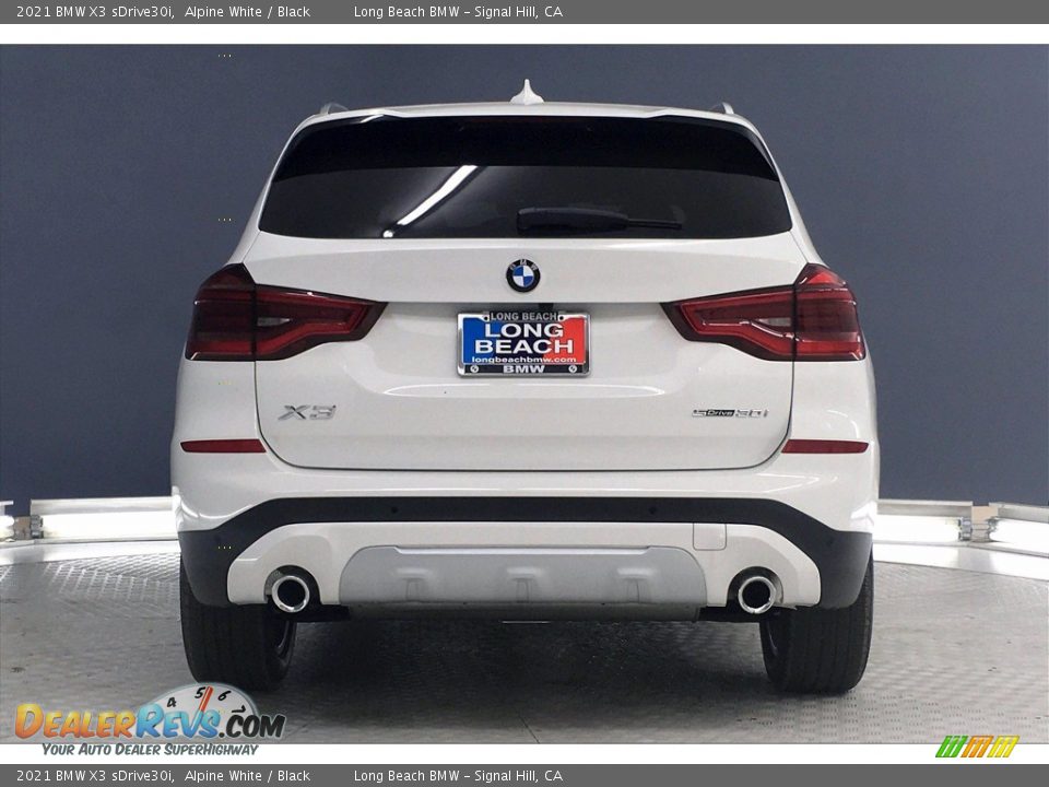 2021 BMW X3 sDrive30i Alpine White / Black Photo #4