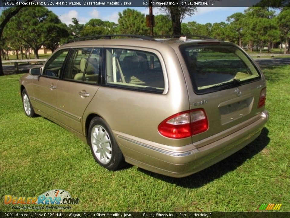 2001 Mercedes-Benz E 320 4Matic Wagon Desert Silver Metallic / Java Photo #5
