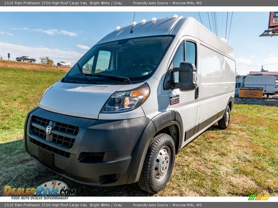 2016 Ram ProMaster 2500 High Roof Cargo Van Bright White / Gray Photo #8