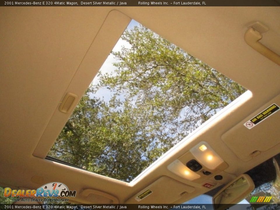 2001 Mercedes-Benz E 320 4Matic Wagon Desert Silver Metallic / Java Photo #6