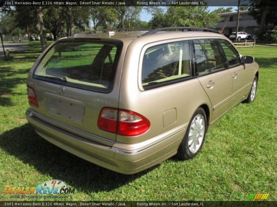 2001 Mercedes-Benz E 320 4Matic Wagon Desert Silver Metallic / Java Photo #9