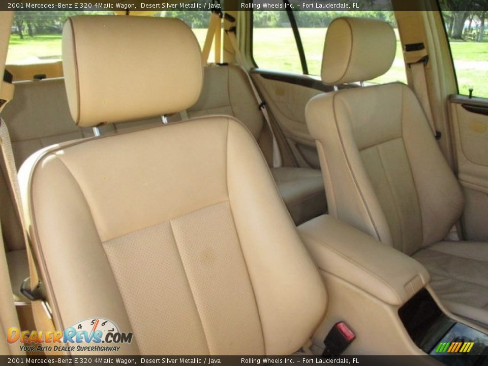 2001 Mercedes-Benz E 320 4Matic Wagon Desert Silver Metallic / Java Photo #10