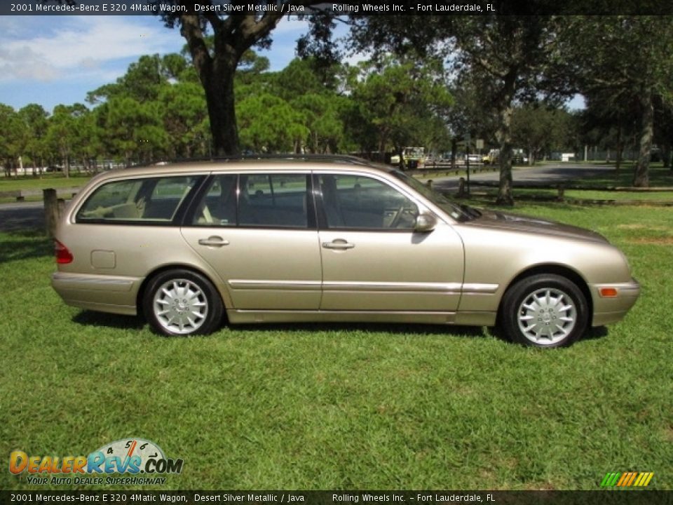2001 Mercedes-Benz E 320 4Matic Wagon Desert Silver Metallic / Java Photo #11