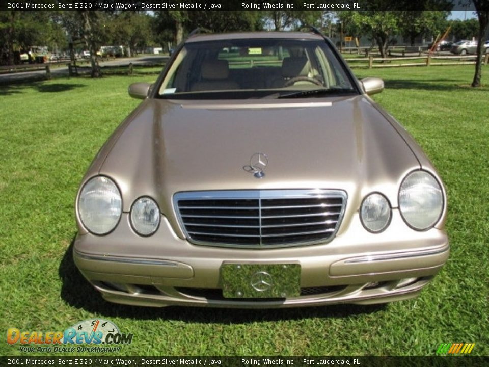 2001 Mercedes-Benz E 320 4Matic Wagon Desert Silver Metallic / Java Photo #15