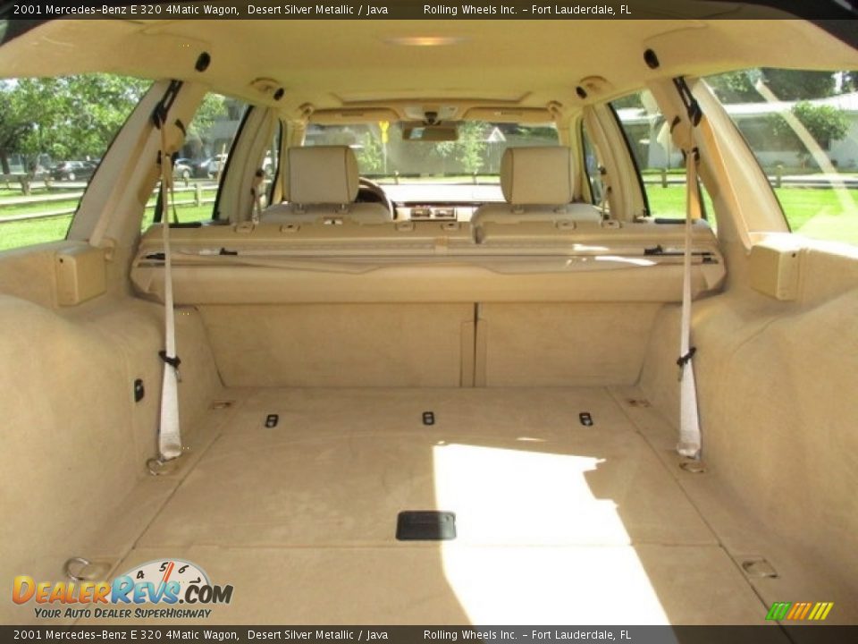 2001 Mercedes-Benz E 320 4Matic Wagon Desert Silver Metallic / Java Photo #16