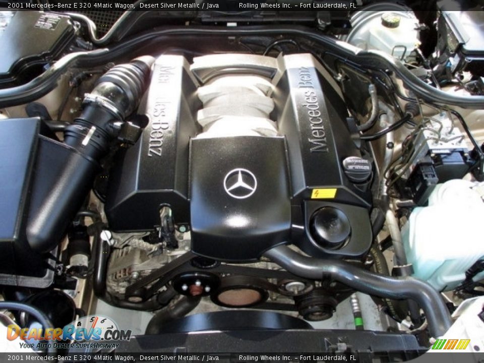 2001 Mercedes-Benz E 320 4Matic Wagon Desert Silver Metallic / Java Photo #18