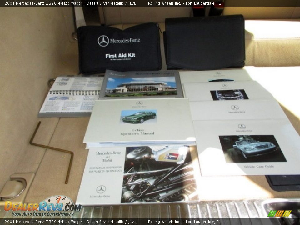 2001 Mercedes-Benz E 320 4Matic Wagon Desert Silver Metallic / Java Photo #19