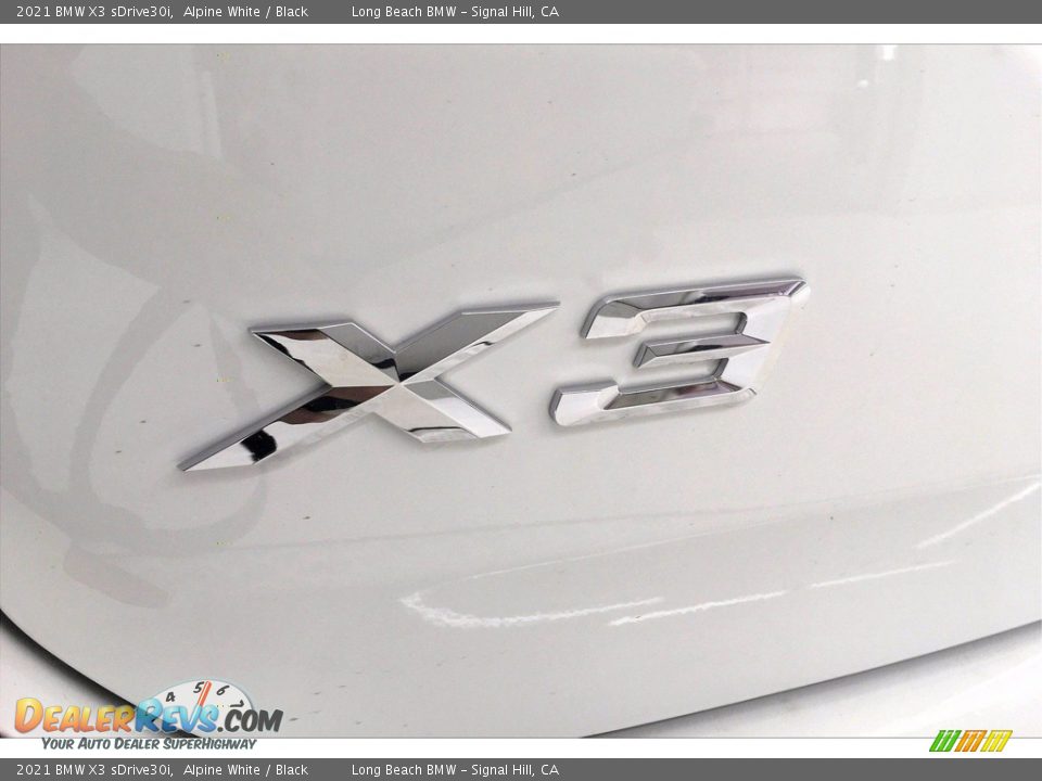 2021 BMW X3 sDrive30i Alpine White / Black Photo #16