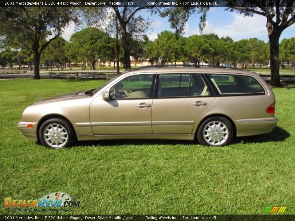 2001 Mercedes-Benz E 320 4Matic Wagon Desert Silver Metallic / Java Photo #22