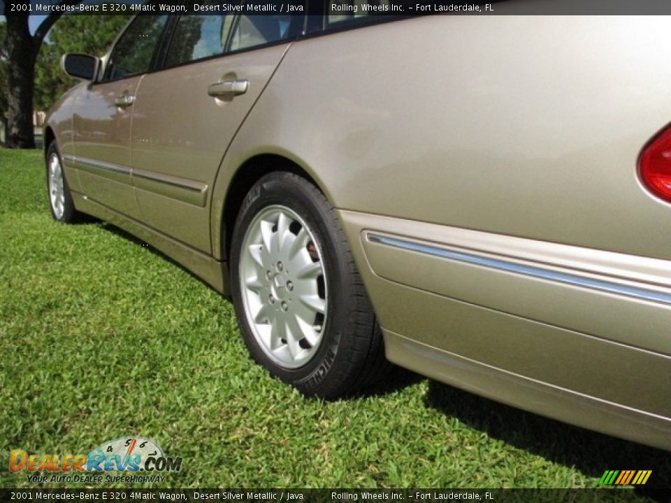 2001 Mercedes-Benz E 320 4Matic Wagon Desert Silver Metallic / Java Photo #29