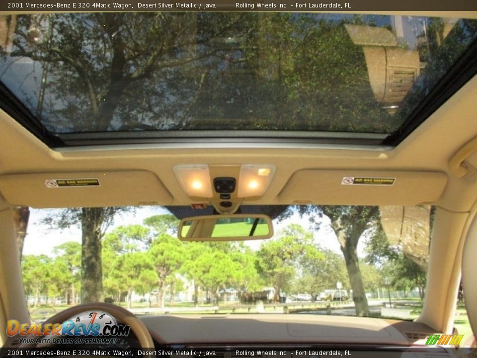 2001 Mercedes-Benz E 320 4Matic Wagon Desert Silver Metallic / Java Photo #30