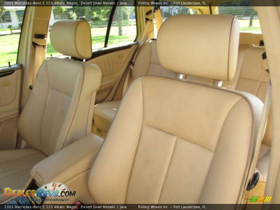 2001 Mercedes-Benz E 320 4Matic Wagon Desert Silver Metallic / Java Photo #33