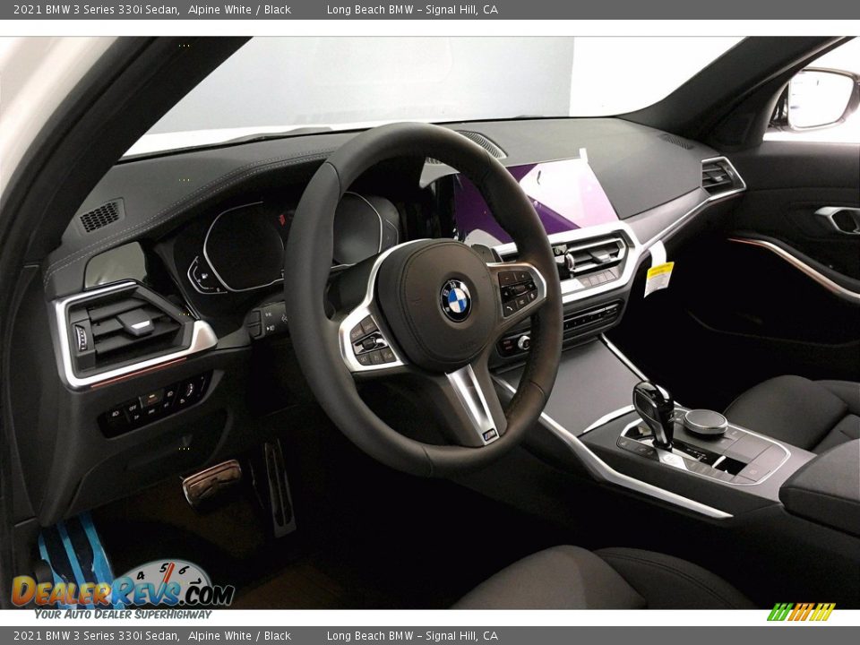 2021 BMW 3 Series 330i Sedan Alpine White / Black Photo #7