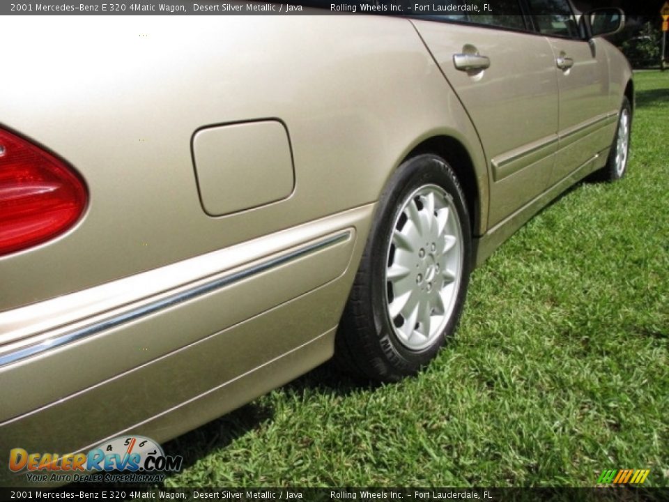 2001 Mercedes-Benz E 320 4Matic Wagon Desert Silver Metallic / Java Photo #34