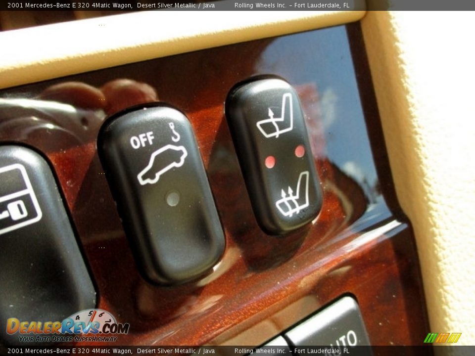 2001 Mercedes-Benz E 320 4Matic Wagon Desert Silver Metallic / Java Photo #35