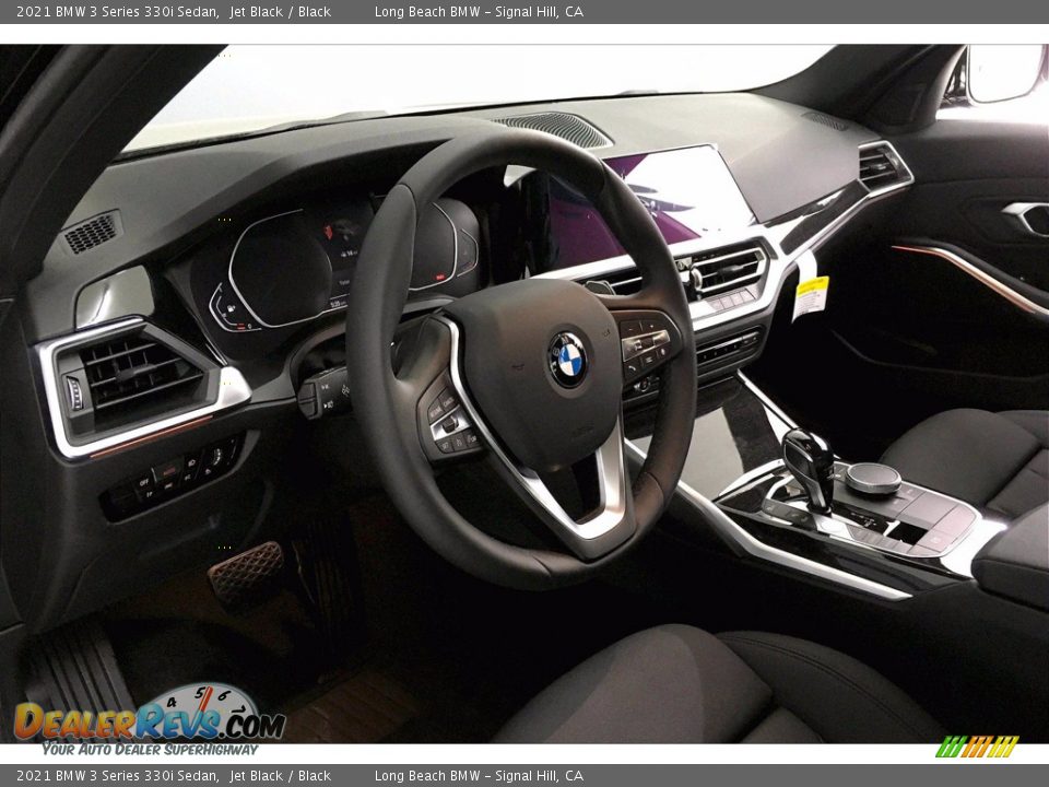 2021 BMW 3 Series 330i Sedan Jet Black / Black Photo #7