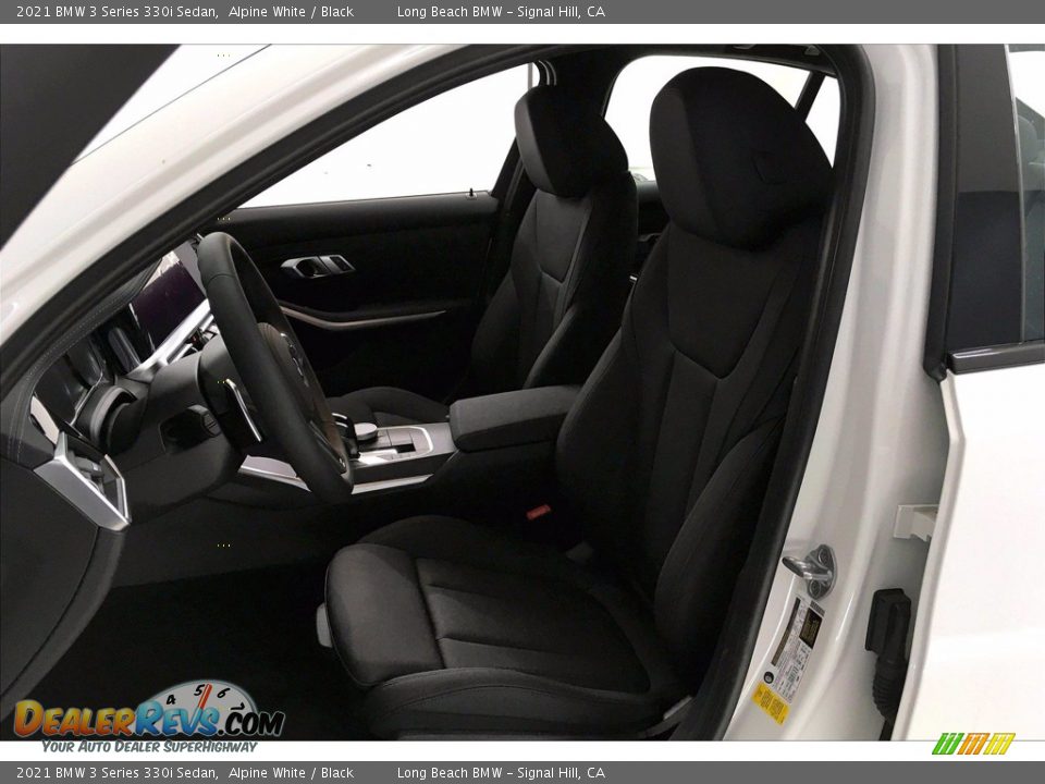 2021 BMW 3 Series 330i Sedan Alpine White / Black Photo #9