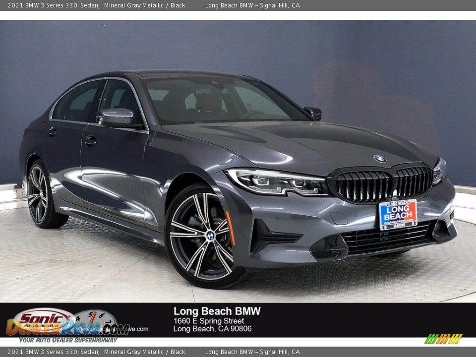 2021 BMW 3 Series 330i Sedan Mineral Gray Metallic / Black Photo #1