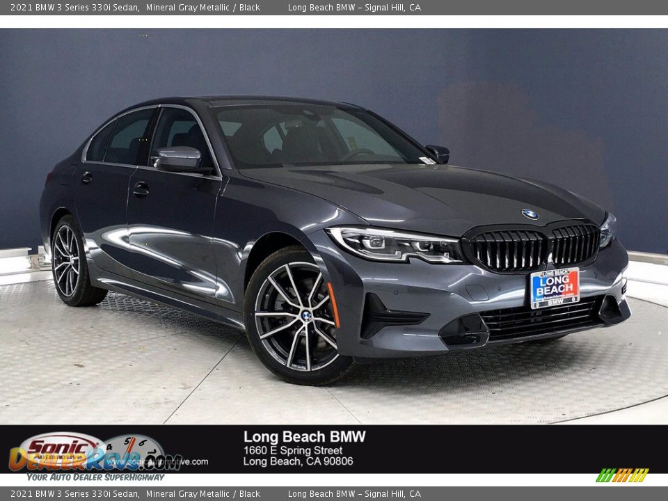 2021 BMW 3 Series 330i Sedan Mineral Gray Metallic / Black Photo #1