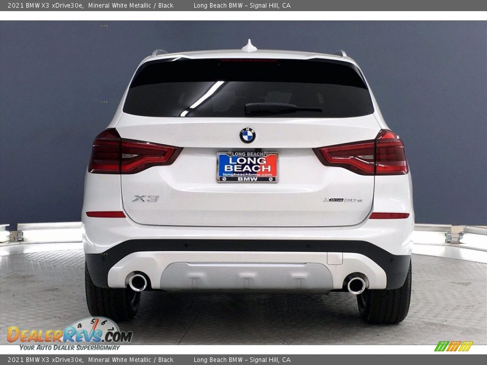 2021 BMW X3 xDrive30e Mineral White Metallic / Black Photo #4