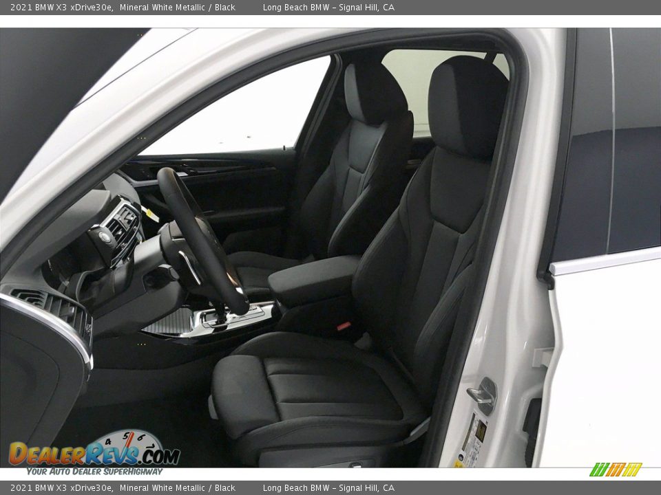 2021 BMW X3 xDrive30e Mineral White Metallic / Black Photo #9