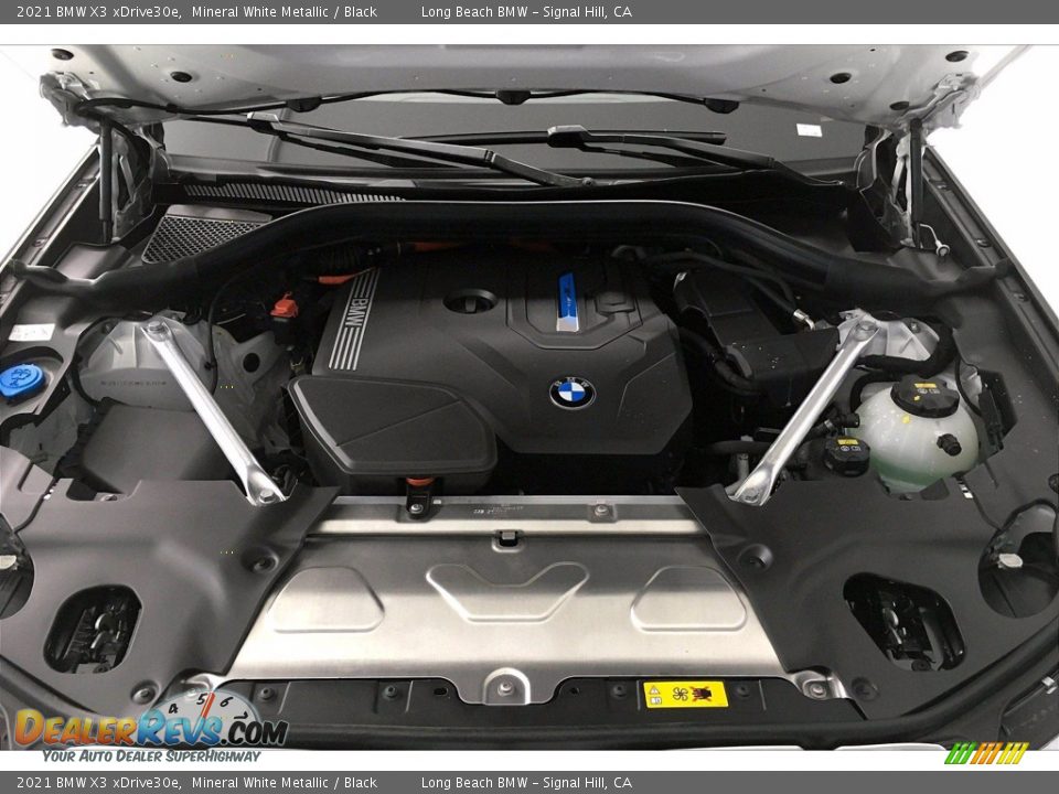 2021 BMW X3 xDrive30e Mineral White Metallic / Black Photo #10