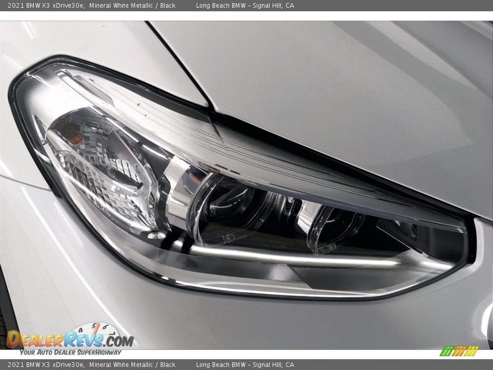 2021 BMW X3 xDrive30e Mineral White Metallic / Black Photo #14