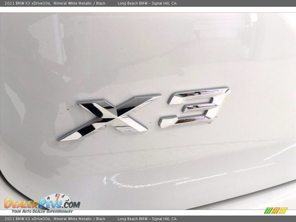 2021 BMW X3 xDrive30e Mineral White Metallic / Black Photo #16
