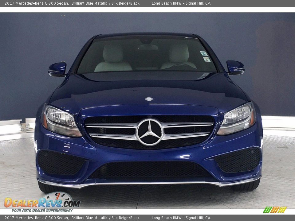 2017 Mercedes-Benz C 300 Sedan Brilliant Blue Metallic / Silk Beige/Black Photo #2