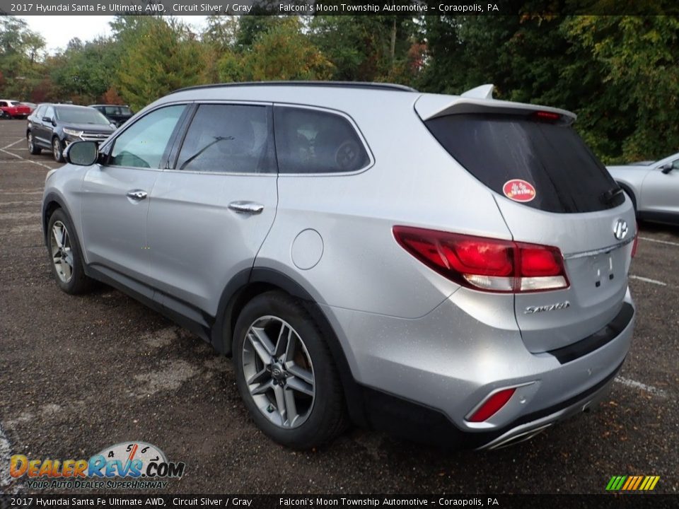 2017 Hyundai Santa Fe Ultimate AWD Circuit Silver / Gray Photo #3