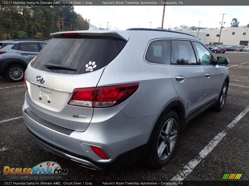 2017 Hyundai Santa Fe Ultimate AWD Circuit Silver / Gray Photo #4