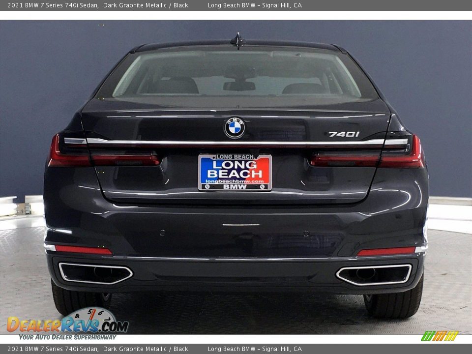 2021 BMW 7 Series 740i Sedan Dark Graphite Metallic / Black Photo #4