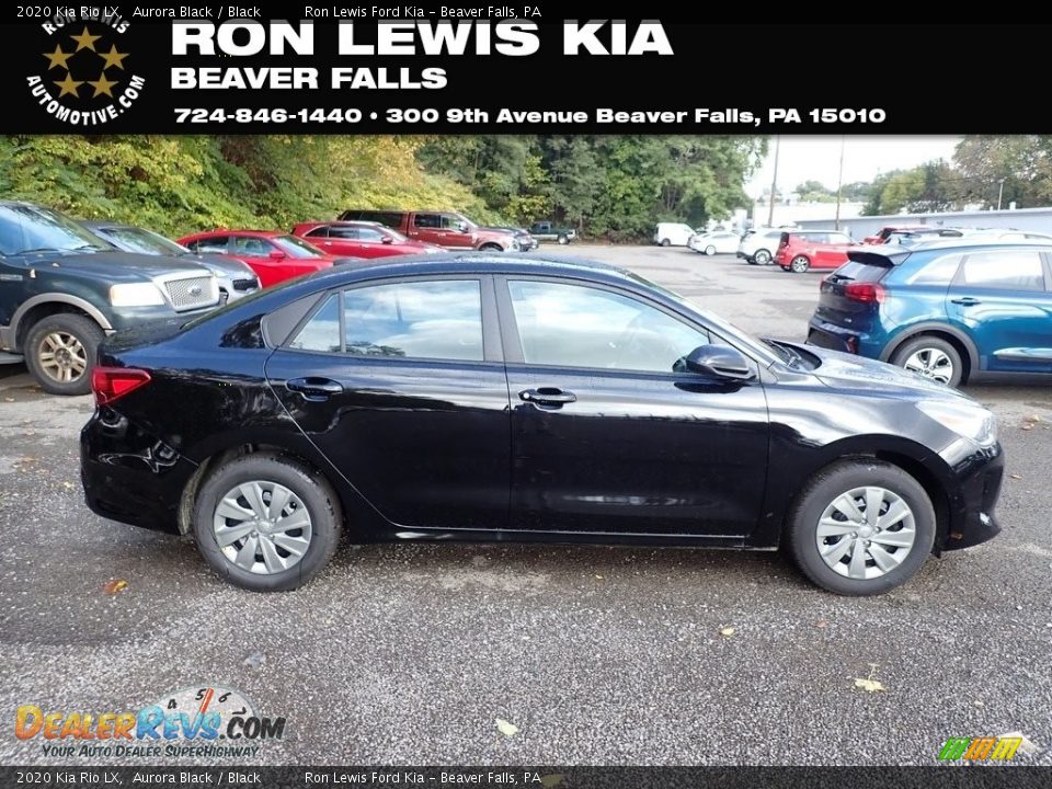 2020 Kia Rio LX Aurora Black / Black Photo #1