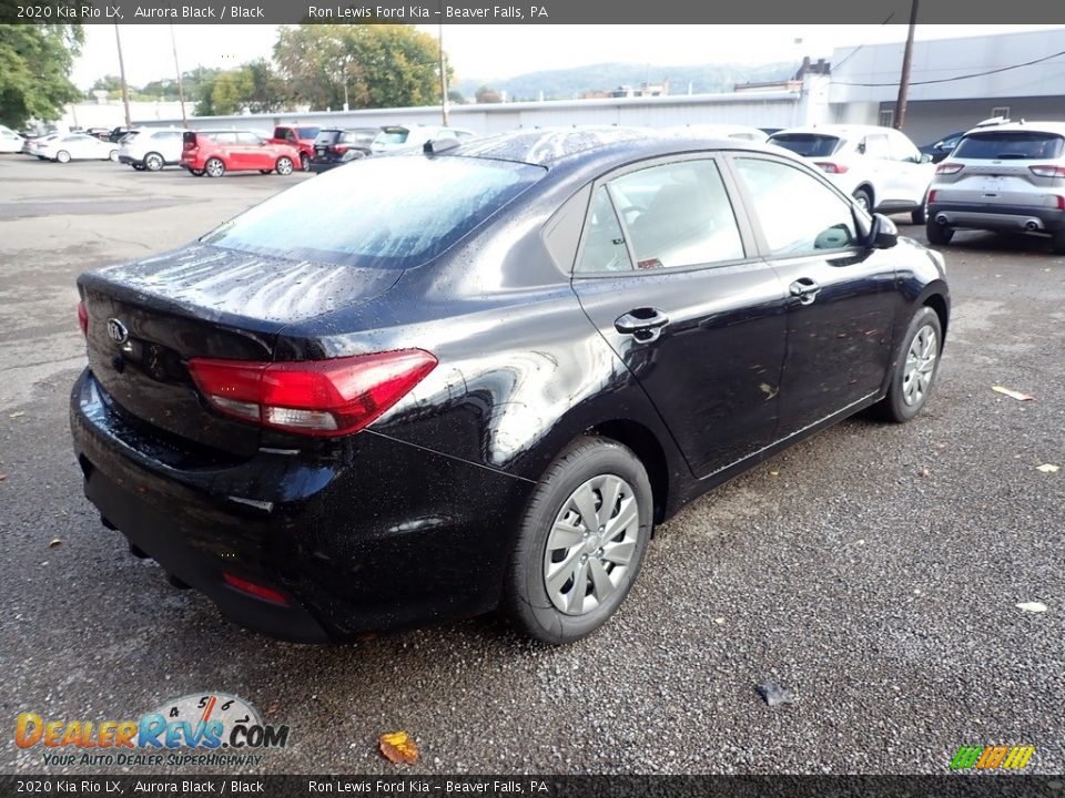 2020 Kia Rio LX Aurora Black / Black Photo #2