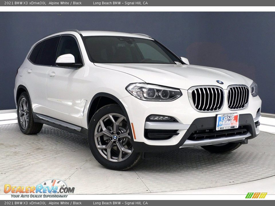 2021 BMW X3 xDrive30i Alpine White / Black Photo #19