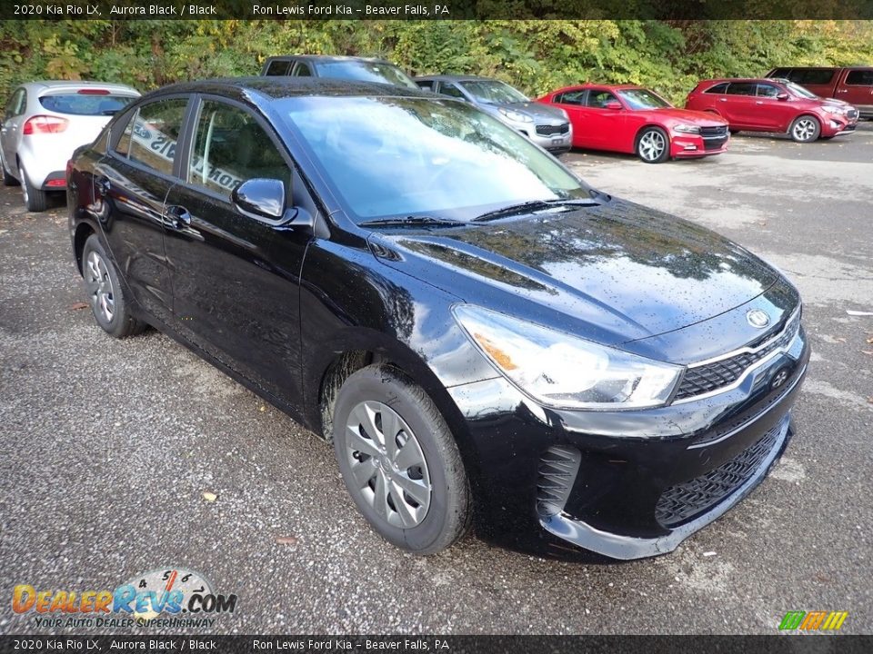 2020 Kia Rio LX Aurora Black / Black Photo #3
