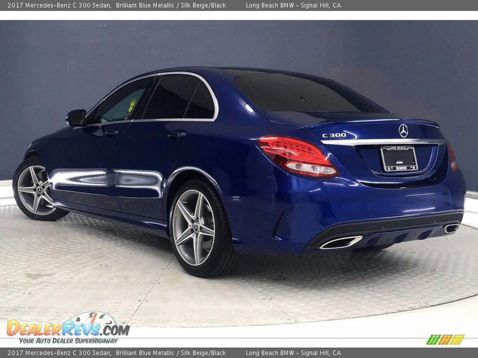 2017 Mercedes-Benz C 300 Sedan Brilliant Blue Metallic / Silk Beige/Black Photo #10