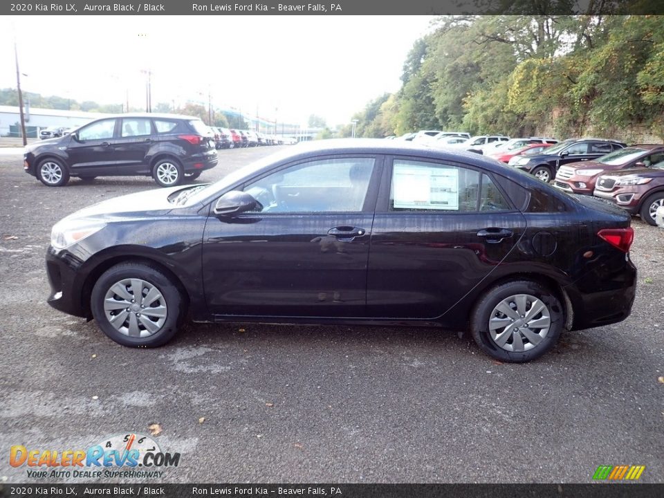 2020 Kia Rio LX Aurora Black / Black Photo #6
